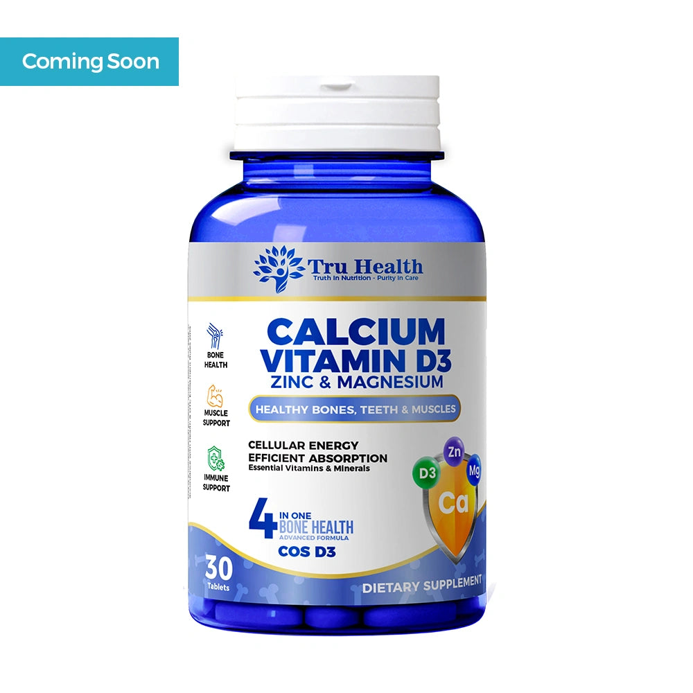 Calcium + Vitamin D3, Zinc & Magnesium Coming Soon.